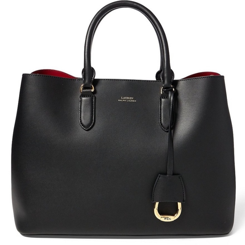 Ralph Lauren Marcy Leather Satchel Bag